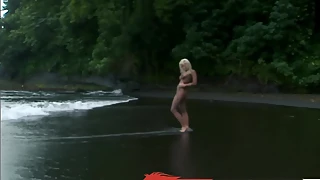 Blonde pornstar gets screwed on a beautiful island